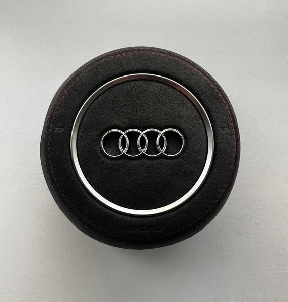 Кришка airbag руля audi a3 a4 a5 q3 q5 подушки керма ауди алькантара T031 фото