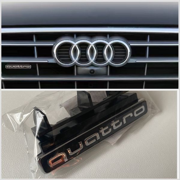 Шильдик емблема quattro в решітку радіатора audi q5 80a дорестайлинг Q002 фото