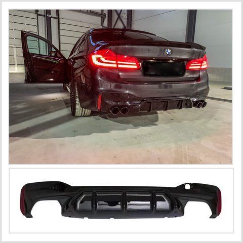 Накладка дифузор заднього бампера на BMW 5 G30 М5 T001 фото