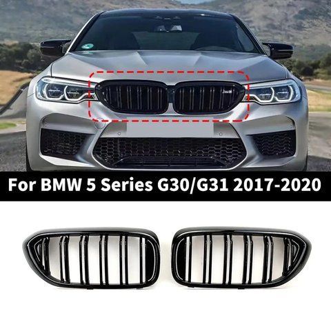 Решітка радіатора ніздрі bmw 5 серія g30 g31 m5 T005 фото