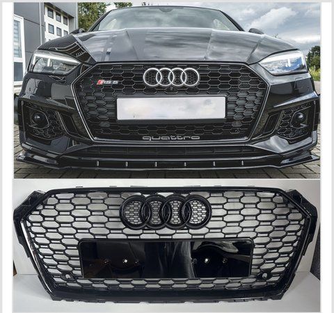 Решітка радіатора гриль audi a5 s5 b9 2017-2020 дорест соти T012 фото