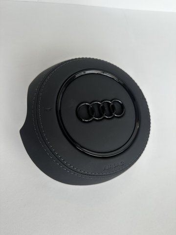Кришка airbag подушки керма руля ауді audi a6 a7 c7 шкіра 6214466 чорна нитка чорна емблема N009 фото
